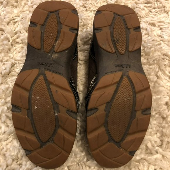 LL Bean Sz 7 Med Brown Slip On Shoes Active Wear - Picture 5 of 8